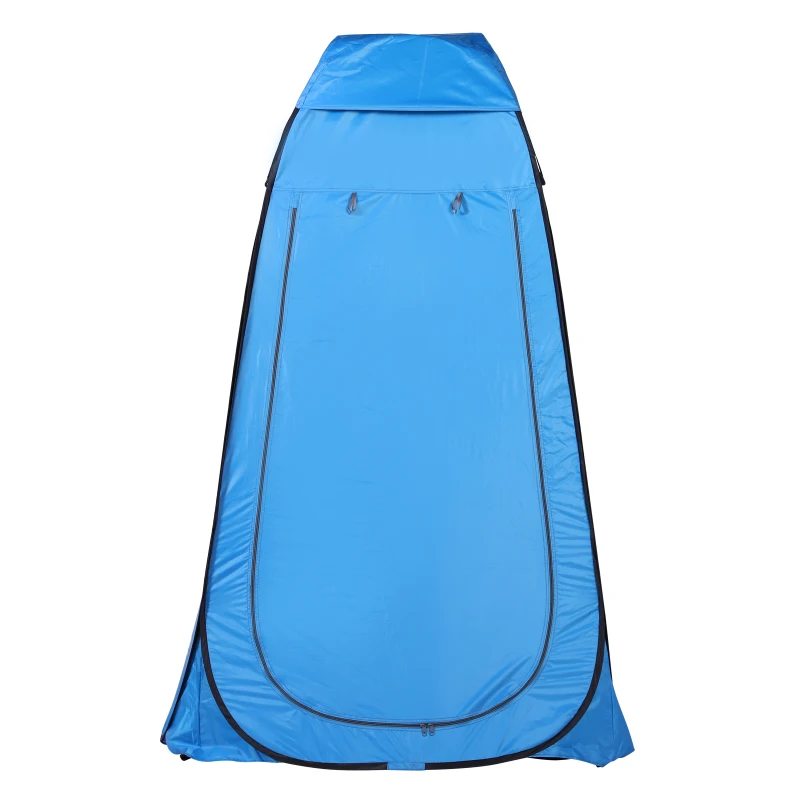 Outsunny Tenda de acampamento multifuncional leve dobrável e estável à prova d'água com sistema POP-UP 120x120x190 cm Azul