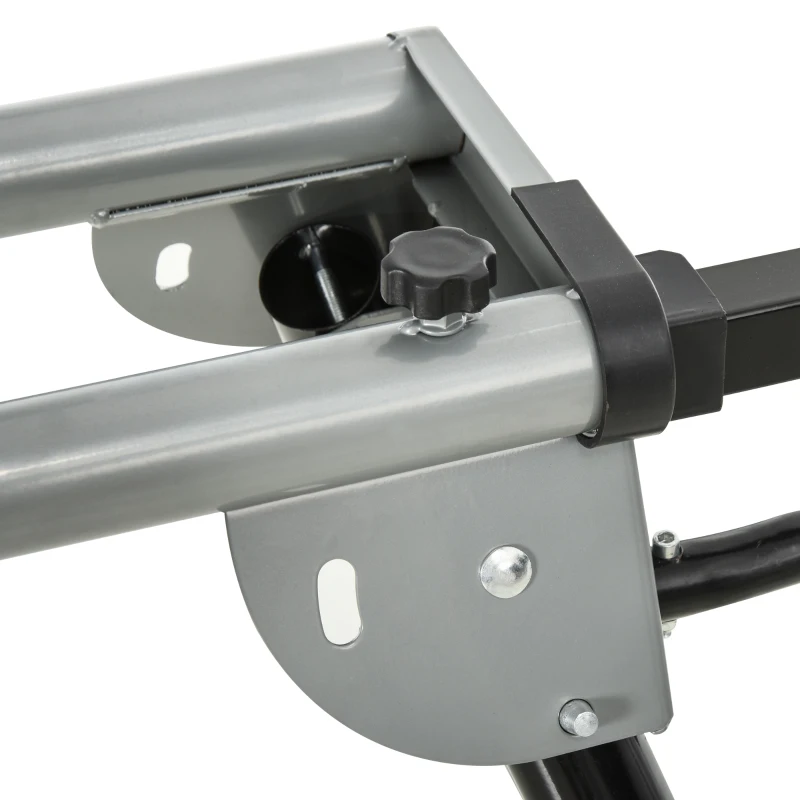 DURHAND Suporte universal para serra de esquadria dobrável com distância de trabalho ajustável 123,5-245x73x96 cm Preto