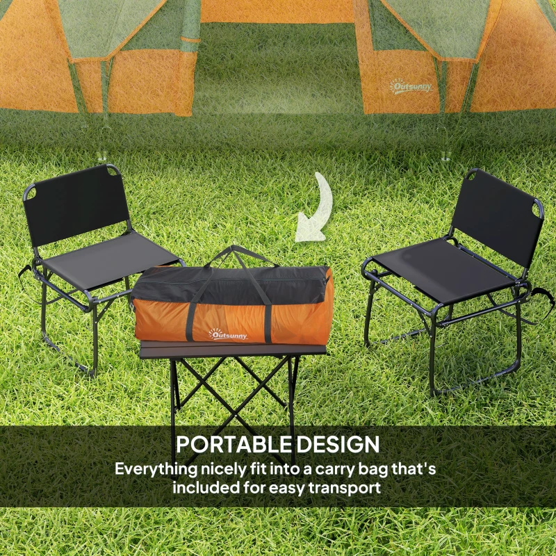 Outsunny 5-6 Man Dome Camping Tent - Orange