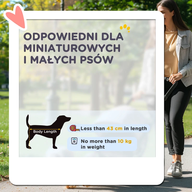 PawHut wózek dla psa tkanina Oxford 76,5 cm x 52 cm x 95 cm(m-4)