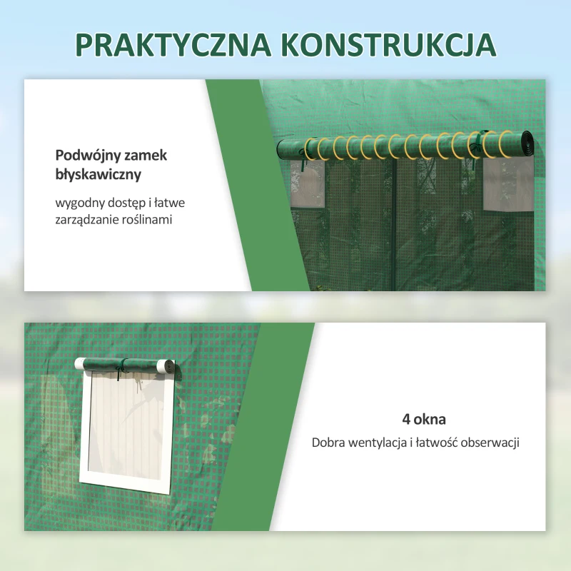 Szklarnia foliowa Outsunny cieplarnia na pomidory