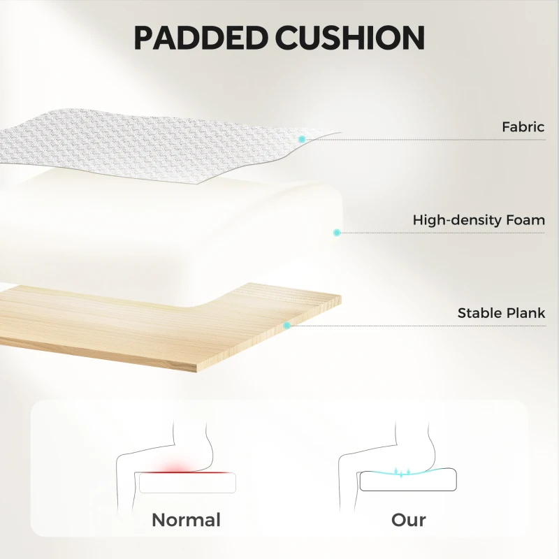 HOMCOM Ergonomic and Adjustable Office Chair - Grey