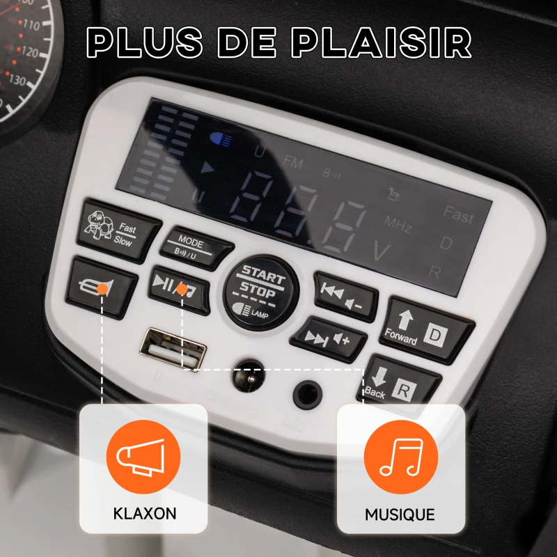 AIYAPLAY Buggy 4x4 voiture électrique enfant UTV avec télécommande 2.4Ghz 2 moteurs 12 V vert