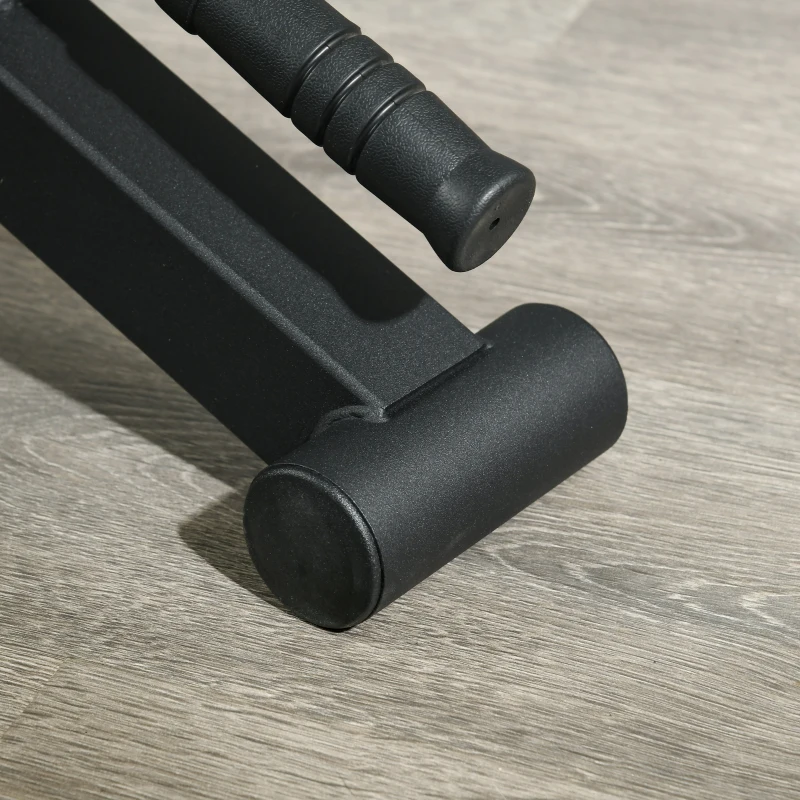 SPORTNOW Podnośnik Sztangi do Martwego Ciągu z Antypoślizgowym Uchwytem 50 x 12 x 33 cm Czarny