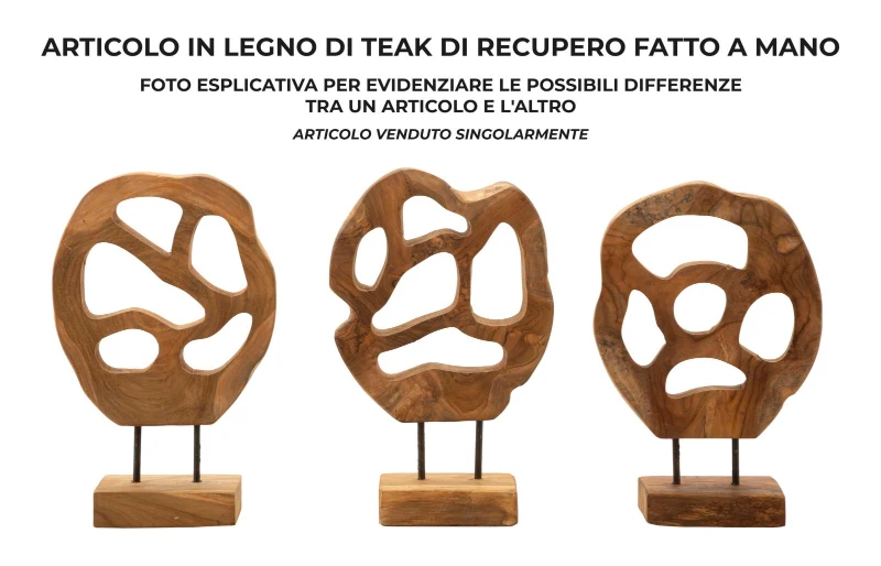 Mauro Ferretti Sculptura Lubang Tec cm 25X10X38