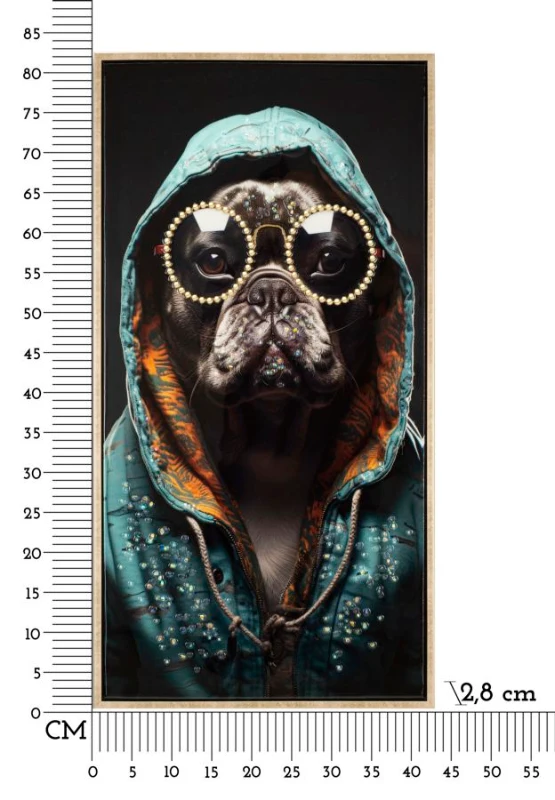 Mauro Ferretti Pictura De Perete Lăcut Cu Rama -B- cm 42,5X2,8X82,5