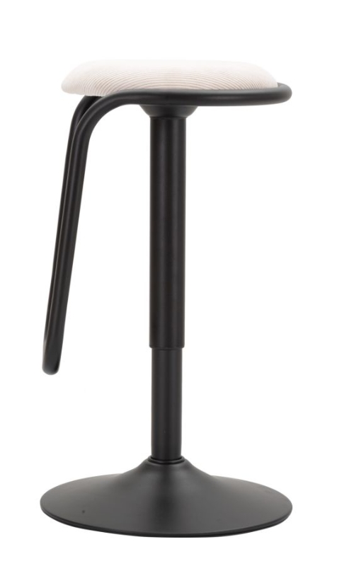 Mauro Ferretti Taburet De Bar Destiny Alb cm Ø 41X61-83