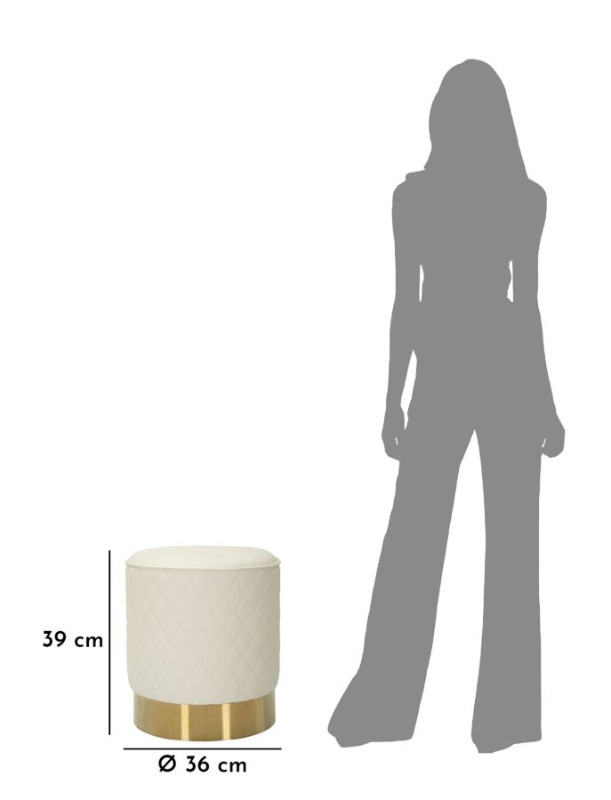 Mauro Ferretti Taburet Rotund Sharon cm Ø36X39