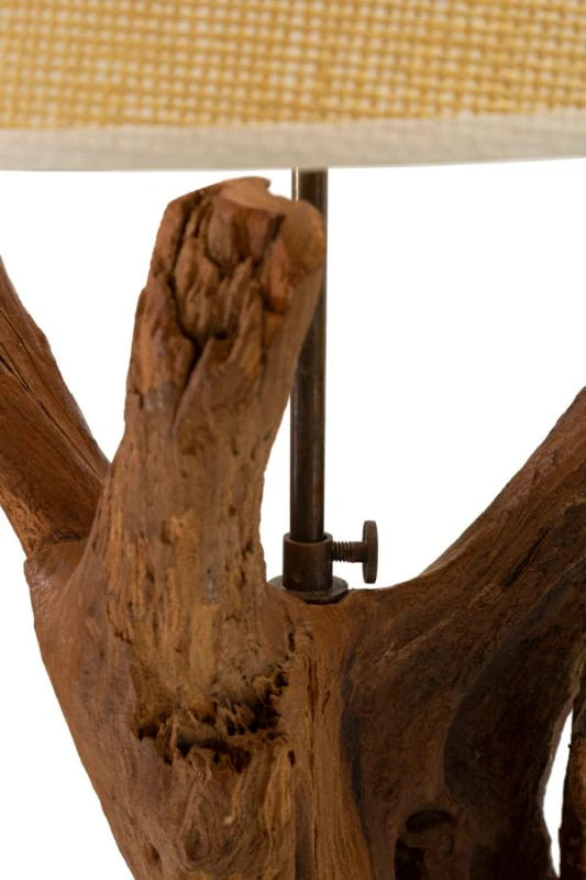 Mauro Ferretti Lampă De Masa Din Tec Reciclat cm Ø 35X80