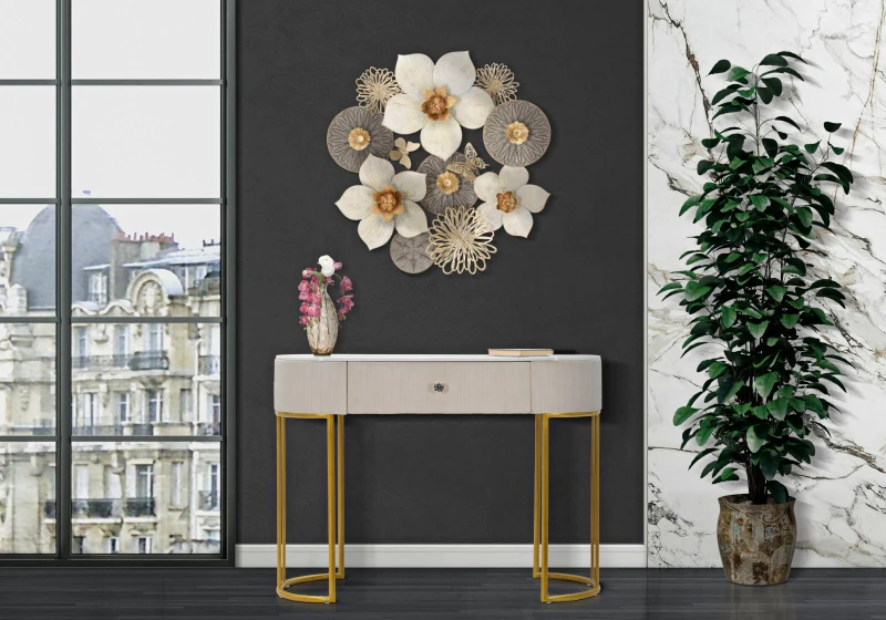 Mauro Ferretti Consola Montpellier Crema cm 100X40X75