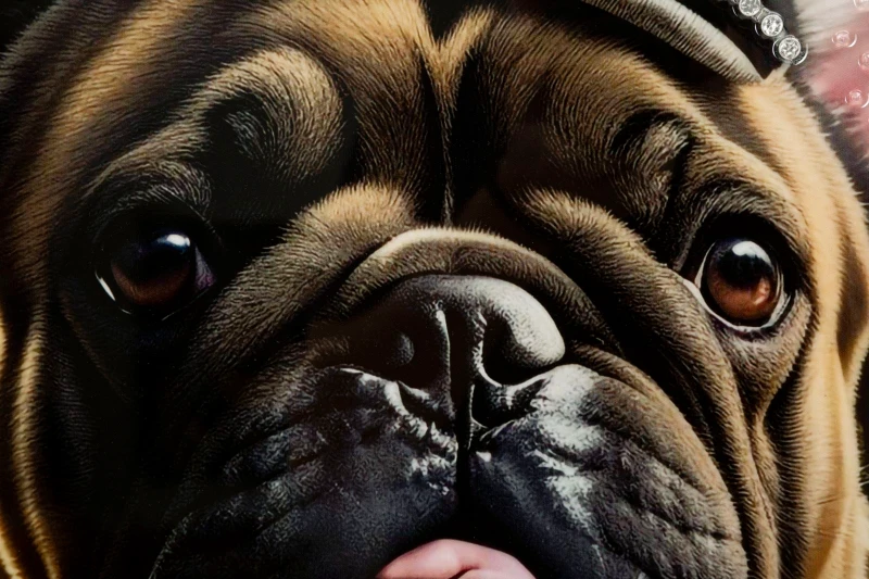 Mauro Ferretti  Pictura Pe Pânza Lacutata Bully Cu Rama cm 62X4X82