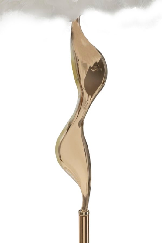 Mauro Ferretti Lampa De Podea Eleganta Alba cm Ø 50X165