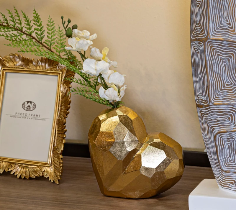 Mauro Ferretti Vaza Inima Aur cm 19X9X18