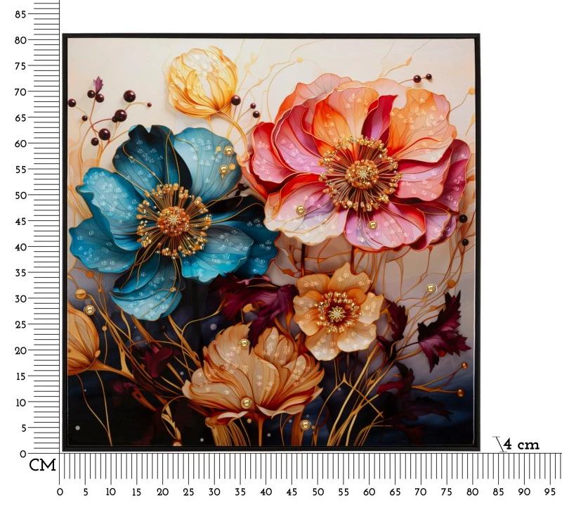 Mauro Ferretti Pictura Pe Pânza Lacuita Narcy -A- Cu Rama cm 82X4X82