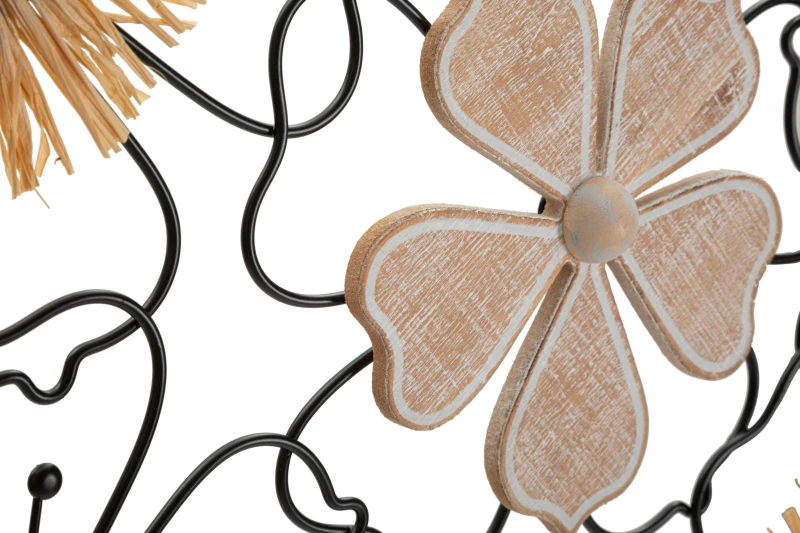 Mauro Ferretti Panou De Perete Fier/Lemn Itis cm 75X3,5X42