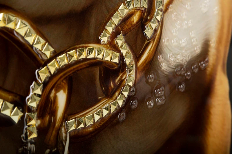 Mauro Ferretti  Pictura Pe Pânza Lacutata Bully Cu Rama cm 62X4X82