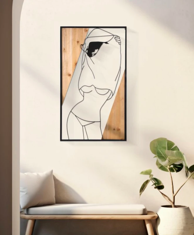 Mauro Ferretti  Panou Perete -B- Fier Si Lemn cm 50X2X90