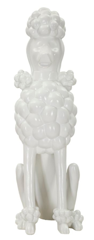 Mauro Ferretti Statuie In Forma De Caine Alb cm 20X26X61