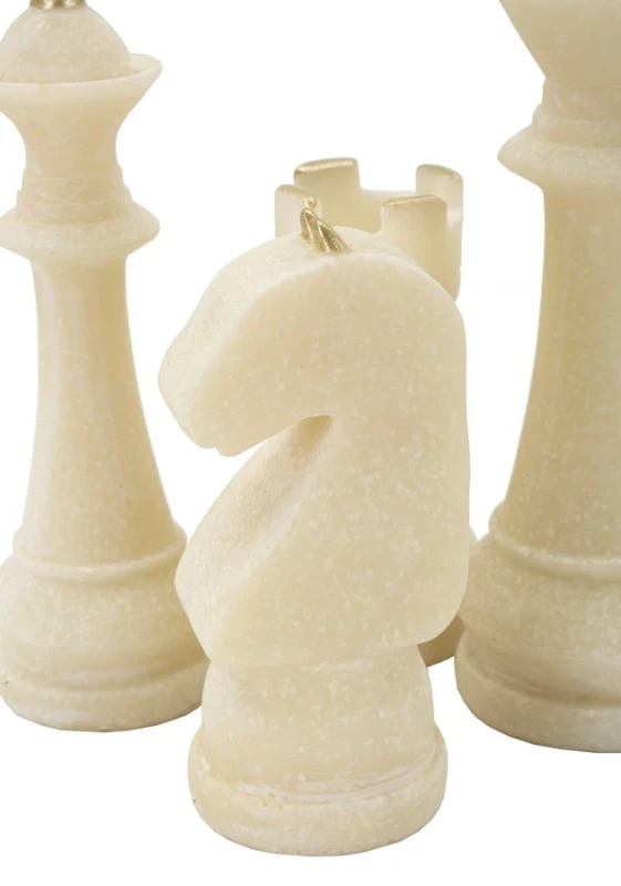 Mauro Ferretti Set Joc Sah 8 Buc Asortat cm Ø 4,4X9,2-4,3X13,3-5X16-X4,5X10,3