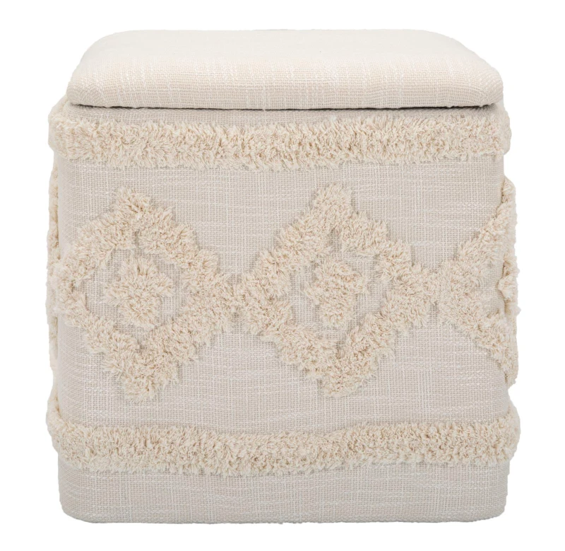 Mauro Ferretti Puff Contenitor Patrat Damasco cm 40X40X40