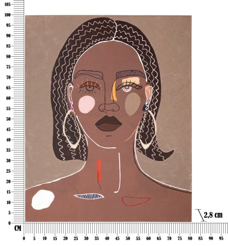 Mauro Ferretti Pictura Pe Pânza Femeie cm 80X2,8X100