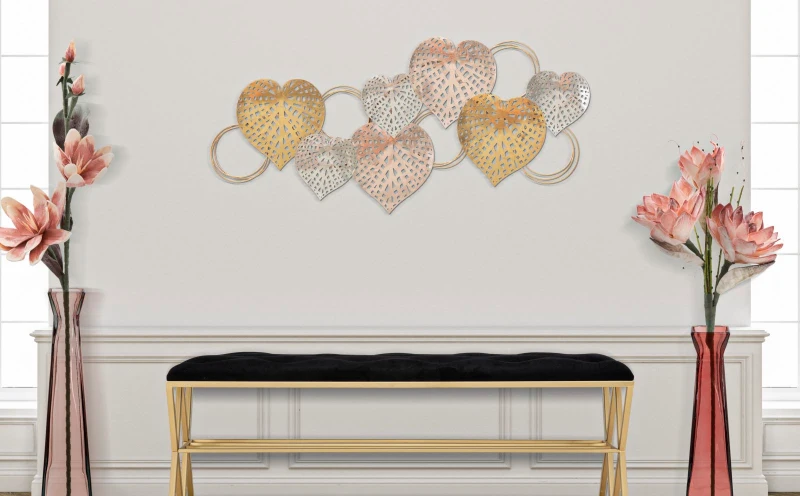 Mauro Ferretti Decorație De Perete Inimi cm 91X2,5X39,5