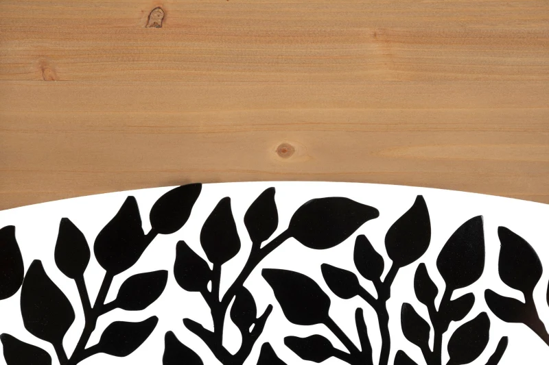 Mauro Ferretti Arc Panouri Perete Fier Si Lemn Set 3Bucati cm 105X2X70 (35X2X70)