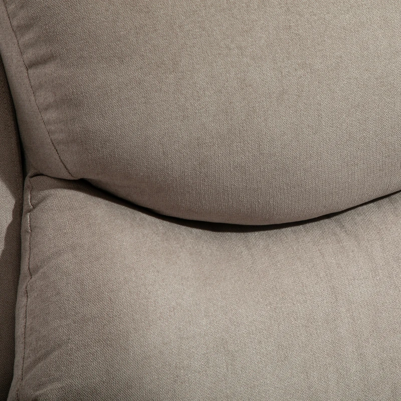 Ergonomiczny Fotel Relax HOMCOM z Opcją Rozkładania, Beżowy