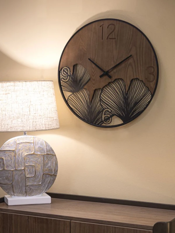 Mauro Ferretti Ceas De Perete  Lemn/Frunze cm Ø 60X2