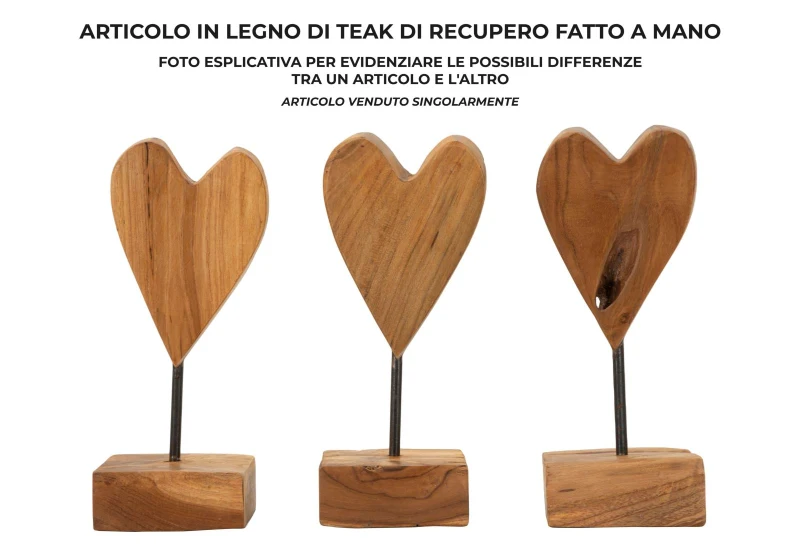 Mauro Ferretti Sculptura Inima Tec cm 10X10X25