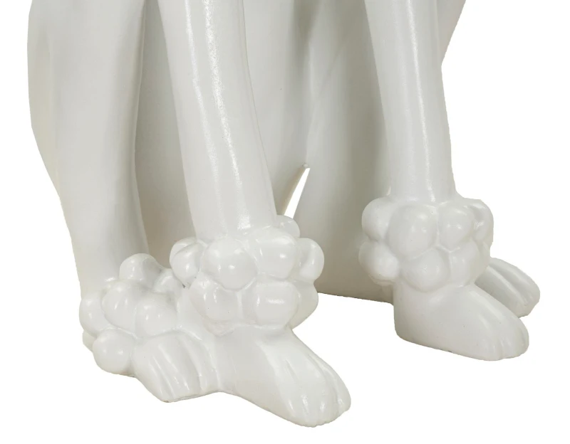 Mauro Ferretti Statuie In Forma De Caine Alb cm 20X26X61