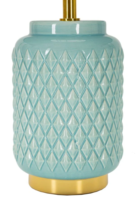 Mauro Ferretti  Lampă De Masa Pătrat Turcoaz cm Ø 28X44
