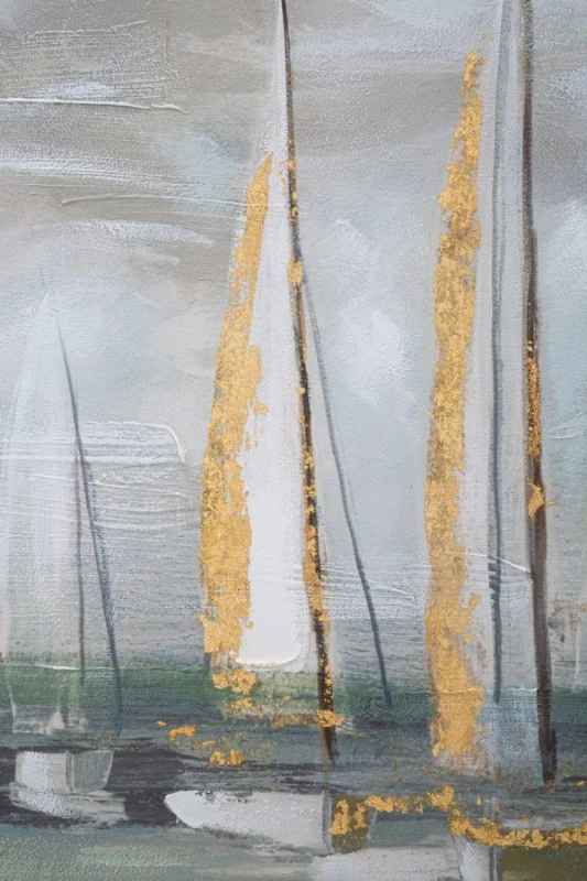 Mauro Ferretti Pictura Pe Pânză Barcă Aurie cm 100X2,8X80