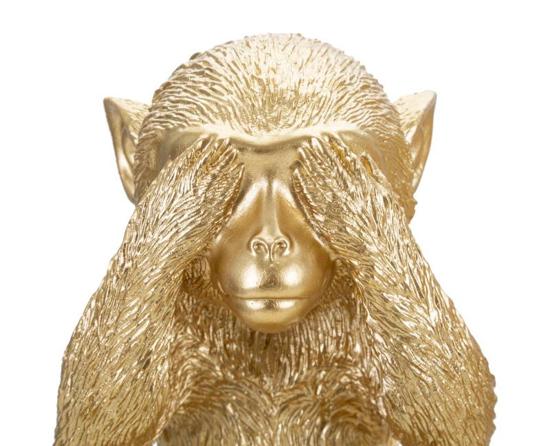 Mauro Ferretti  Maimuta Nu Vad/Nu Aud/Nu Vorbesc Set 3 Bucati cm 13X14X19,5