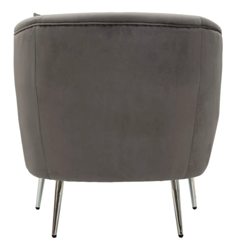 Mauro Ferretti Fotoliu Argintiu Cu Perna cm 73X66X78