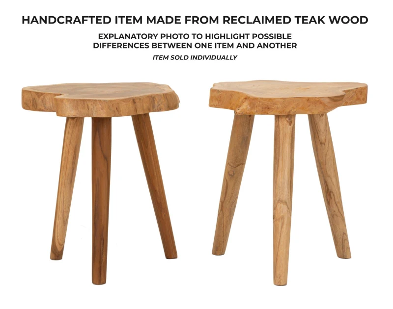 Mauro Ferretti  Taburet Din Lemn Reciclat cm Ø 38X45