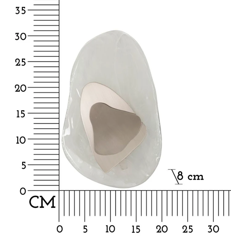 Mauro Ferretti Lampa De Perete  Ocean Silver cm 21X8X31