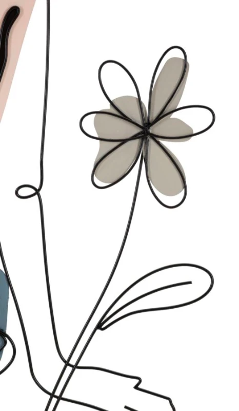 Mauro Ferretti  Panou Perete Doamna C/Floare cm 80X1,3X90