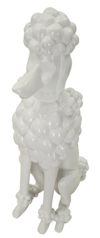 Mauro Ferretti Statuie In Forma De Caine Alb cm 20X26X61