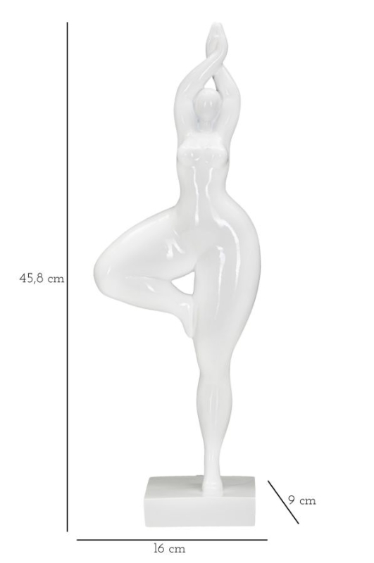 Mauro Ferretti Statueta Femeie Yoga cm 16X9X45,8