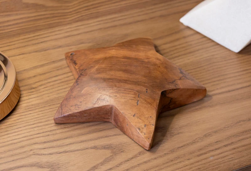 Mauro Ferretti Bintang Sculptura Teak cm Ø 19X5