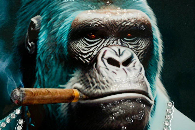 Mauro Ferretti Pictura Pe Pânza Lacuita Kongy -A- Cu Cadru cm 62X4X92