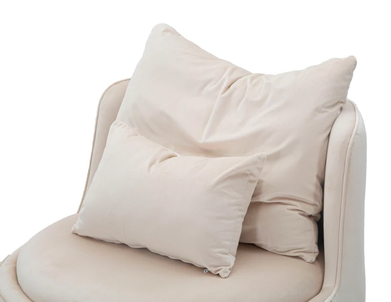 Mauro Ferretti Fotoliu Crema/Aur cm Ø 84X72