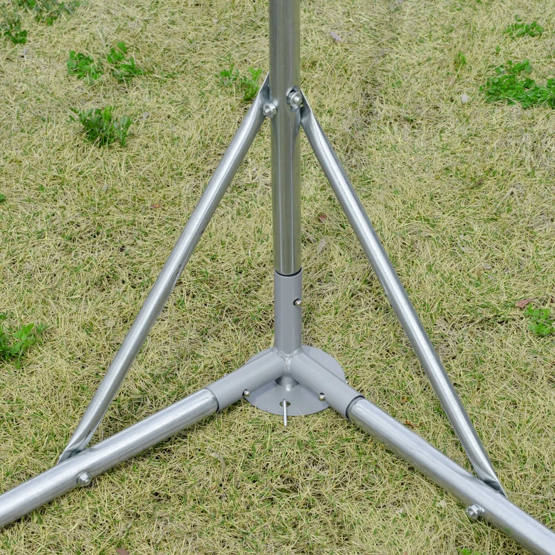 PawHut Galvanised Chicken Coop Hen House w/ Cover 5.7 x 2.8 x 2m