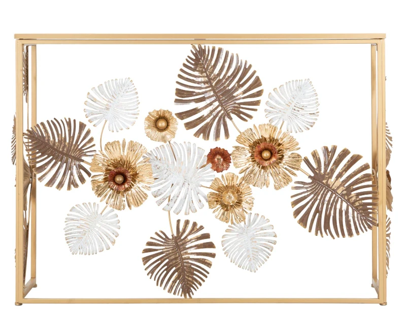 Mauro Ferretti Consola Cu Blat De Sticla cm 113X40X80