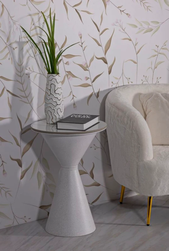 Mauro Ferretti Masuta De Cafea Alba cm Ø 44,5X63