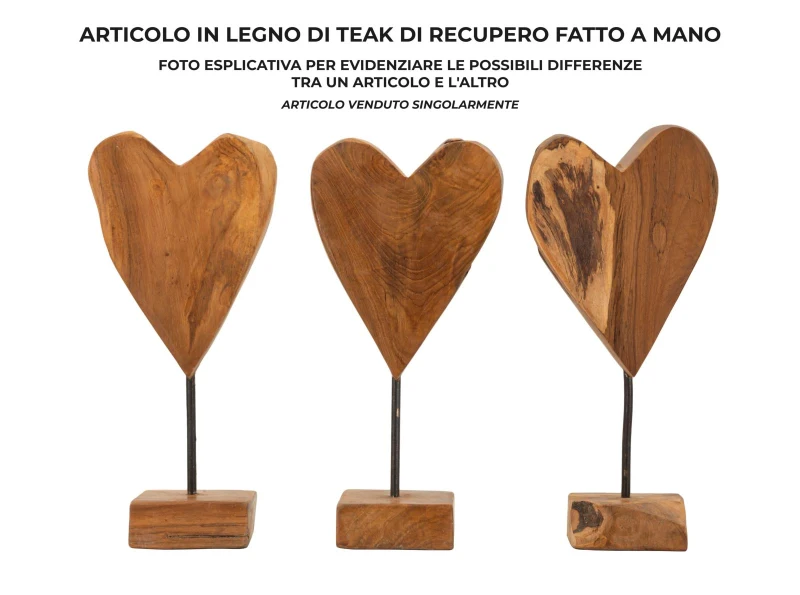 Mauro Ferretti Sculptura Inima Tec cm 15X10X35