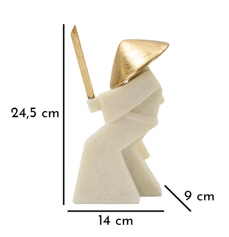 Mauro Ferretti Statueta Samurai Toku Cuart -B- cm 14X9X24,5