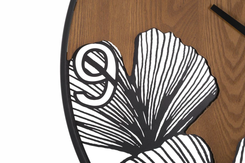 Mauro Ferretti Ceas De Perete  Lemn/Frunze cm Ø 60X2