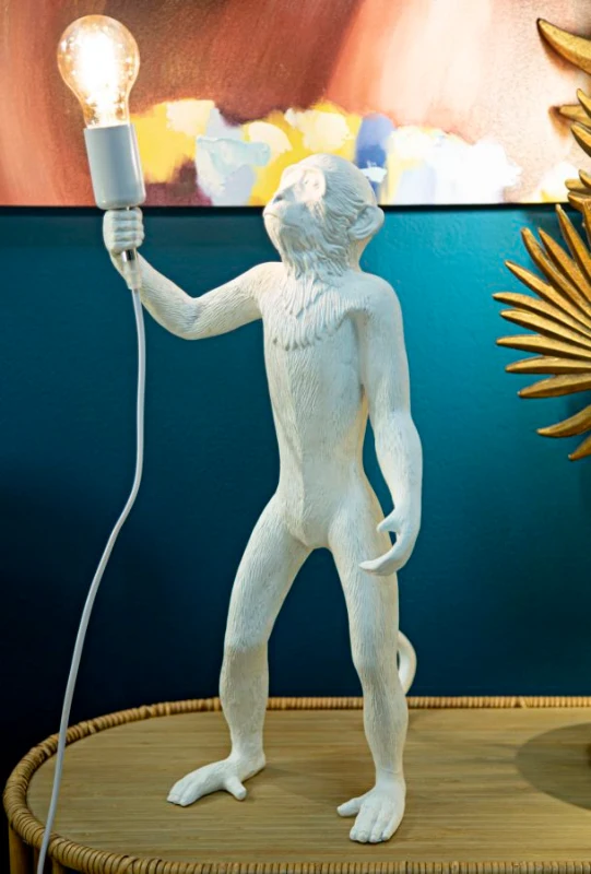 Mauro Ferretti Lampa De Masa Maimuta Alba cm Ø 26X34X55